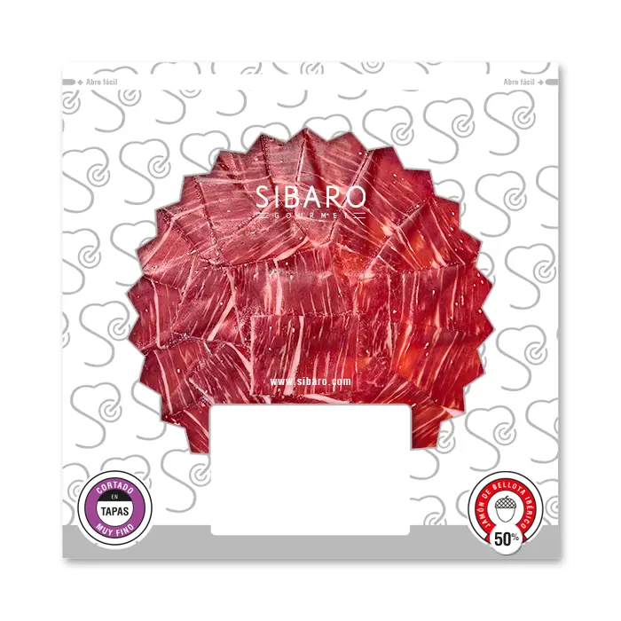 Jamón Bellota Ibérico 50% Raza Ibérica Sibaro Loncheado 100 g