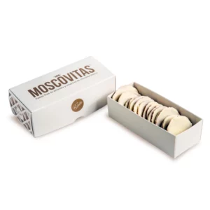 Moscovitas Almendra y Chocolate Blanco Rialto Oviedo - Estuche 160 g