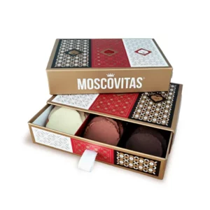 Moscovitas Almendra y Chocolate Tres Coberturas - Rialto - Estuche - Pack 3 x 8 uds