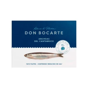 Anchoas Cantábrico 13/15 Lomos Aceite Oliva Virgen Extra - Don Bocarte - Lata 85 g