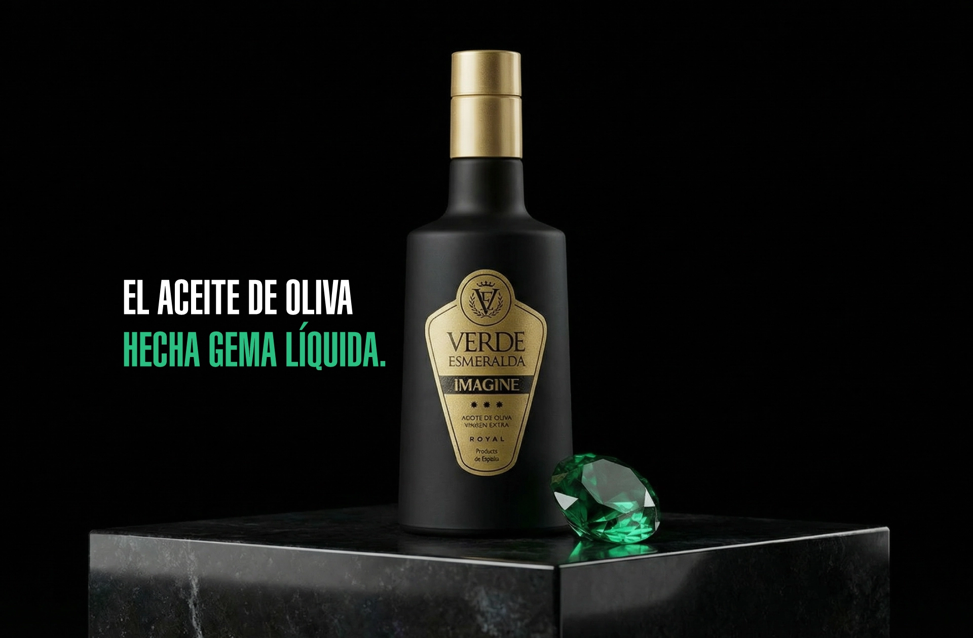 Banner Aceites de oliva Virgen Extra - Verde Esmeralda